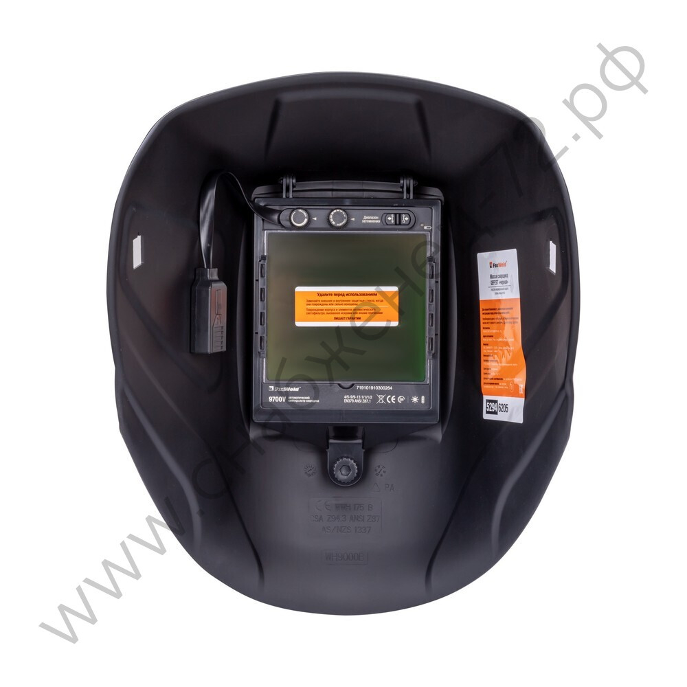 Маска сварщика GEFEST черная (ф-р 9700V,пр-во FoxWeld), без коробки