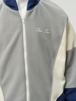 Zip-Up Sweatshirt Grey-Navy Smoke