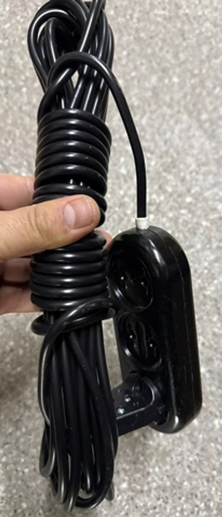 Удлинитель черный 10 м