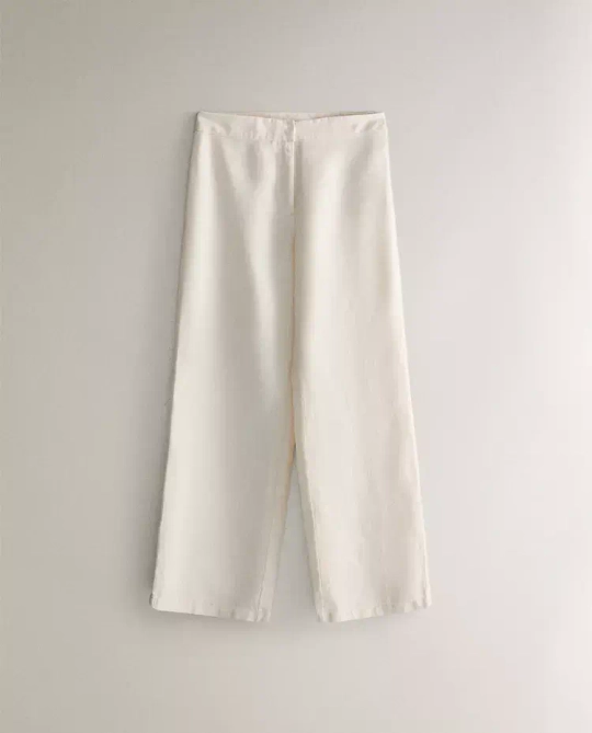 ZARA HOME ЛЬНЯНЫЕ БРЮКИ, ЭКРЮ