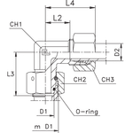 Соединение PN90 DS16 24х1.5 (нерж.)