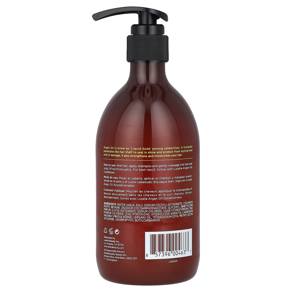 Luseta Beauty, Аргановое масло, шампунь для всех типов волос, 500 мл (16,9 жидк. унц.)