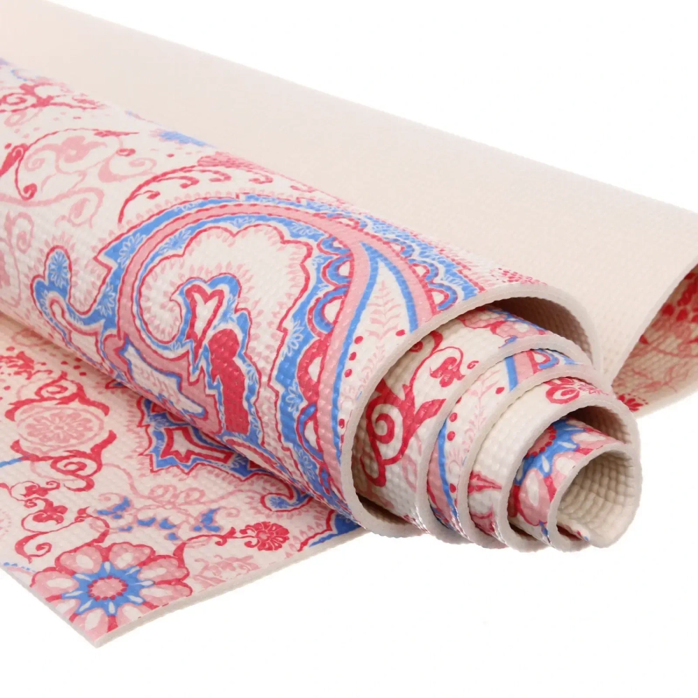 Коврик для йоги 6 мм 173х61 см «Свежесть ветра» PVC, микс принтов