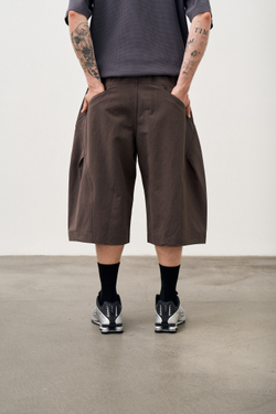 Шорты Blue Monte Structured Cropped Trousers "Metasequoia Palm"