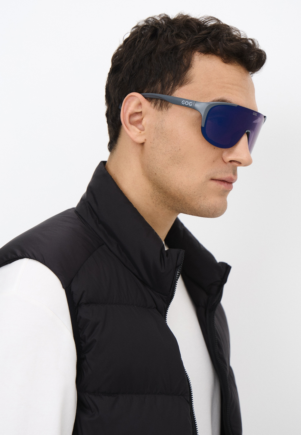 Спортивные очки GOG Medusa / Matt Grey-Black / Blue Lens