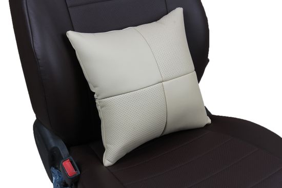 Автомобильная подушка в салон из экокожи