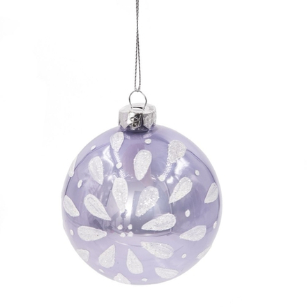 GAEM Украшение новогоднее Шар "Белая капель", D8 см