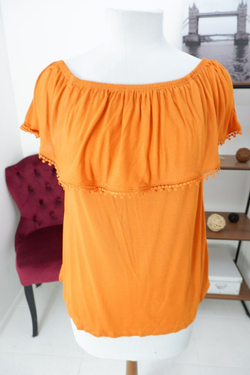 Футболка Amisu из вискозы яркая 46 размер