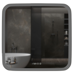 Зеркало MIXLINE "Стив-3" 700*685 (ШВ) сенсорный выключатель, часы + подогрев