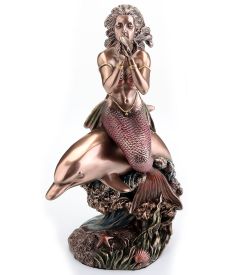 Veronese WS-1336 Статуэтка «Русалка на дельфине»