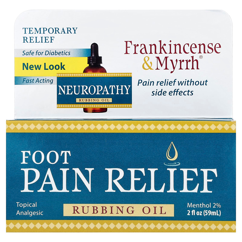 Frankincense & Myrrh, втирающее масло для облегчения боли в ногах, 59 мл (2 жидк. унции)