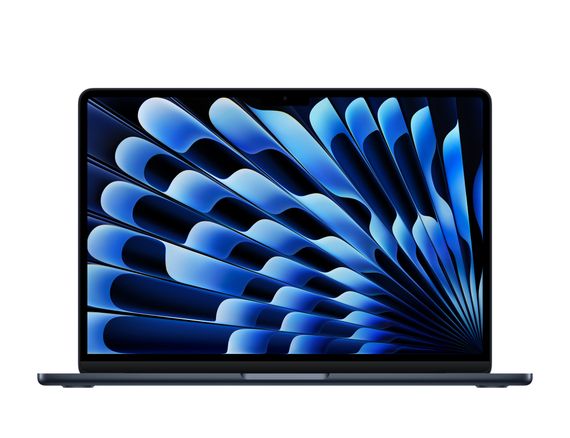 Ноутбук Apple MacBook Air 13.6 (2025) M4 16/256 ГБ Темная ночь (MW123)