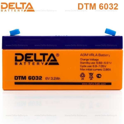 Аккумуляторная батарея Delta DTM 6032 (6V / 3.2Ah)