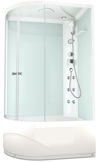 Душевая кабина DOMANI-Spa Delight 128 R high,правая,выс. поддон,мат,120х80х218