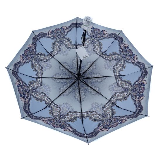 Зонт с серебристым куполом Рисунок внутри 255-В-06
