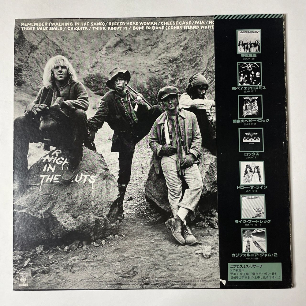Винтажная виниловая пластинка LP Aerosmith Night In The Ruts (Japan 1979) (Obi) Remember (Walking In The Sand)