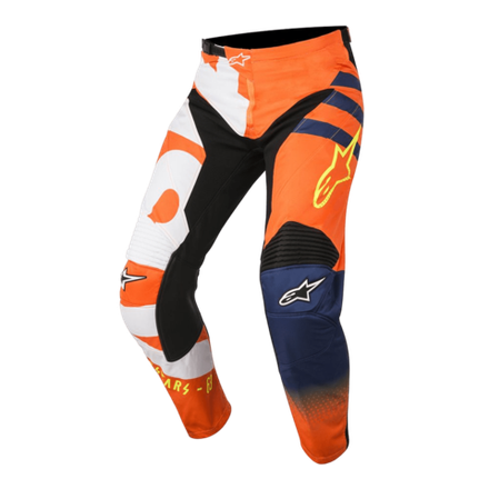 ALPINESTARS Мотобрюки кроссовые мужские RACER BRAAP PANTS темно-синий-оранжевый