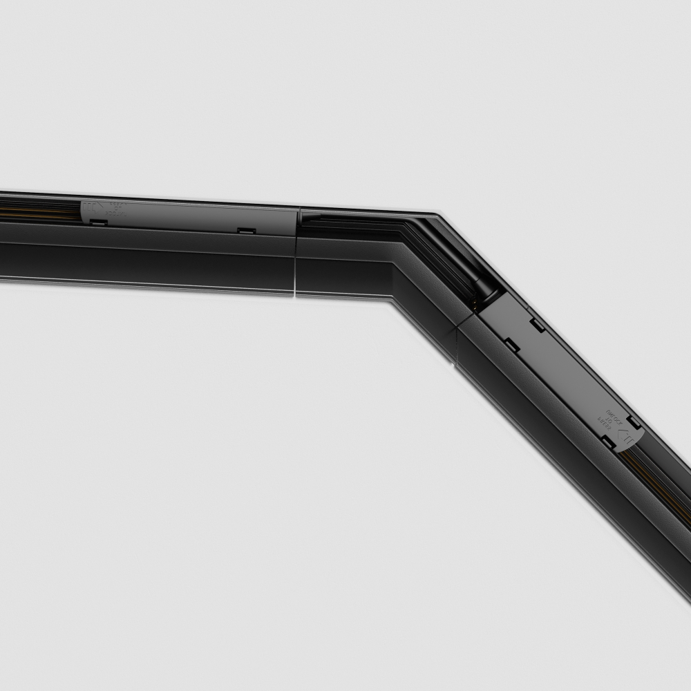 Угол для соединения 135° встраиваемого магнитного шинопровода Maytoni Gravity TRA010CLO-42B