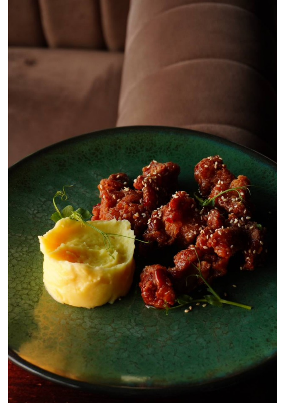 Курочка свит чили с картофельным пюре