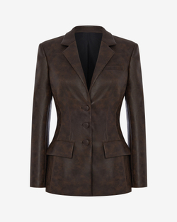 Жакет из экокожи