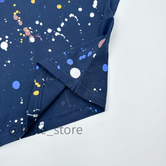 Футболка хлопковая "Космические брызги" индиго