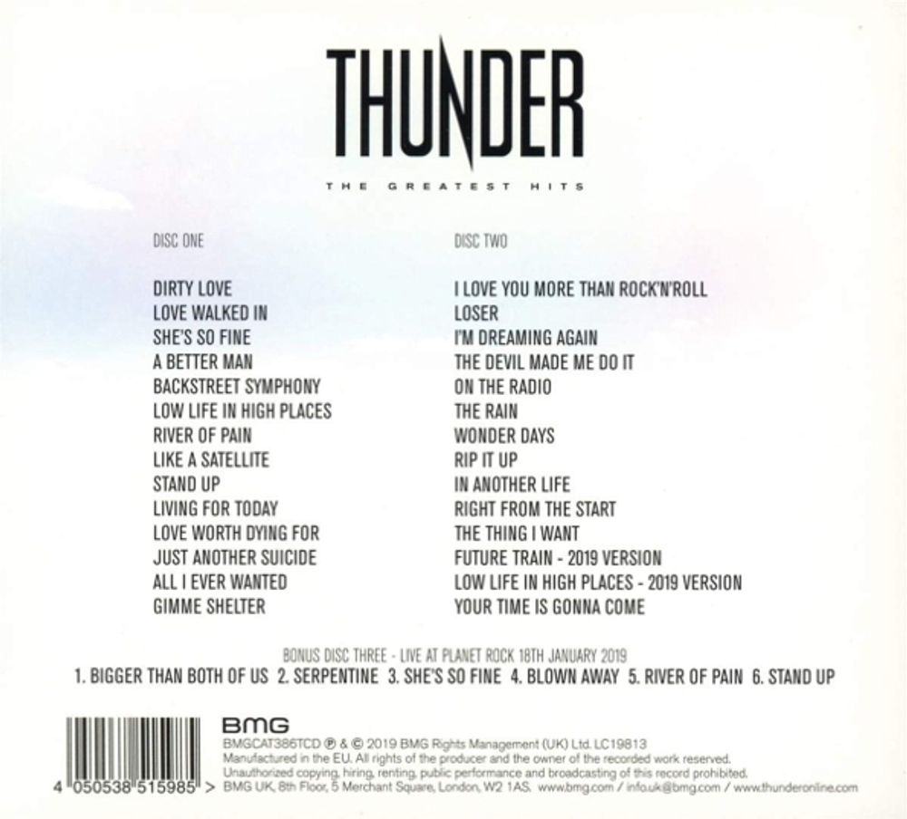Thunder / The Greatest Hits (3CD)