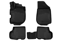 Коврики в салон для RENAULT Sandero Stepway (II) 2013-2018 (с ручкой для дистанционного открытия лючка бензобака), хэтчбек, 4 шт. (Повышенная устойчивость, повышен FORMAT.3D4151210K