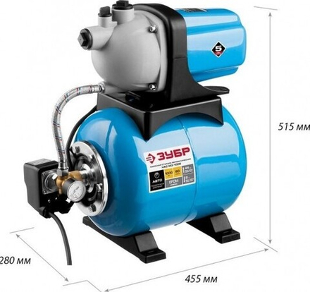 Установка для водоснабжения ЗУБР НАС-М3-1000