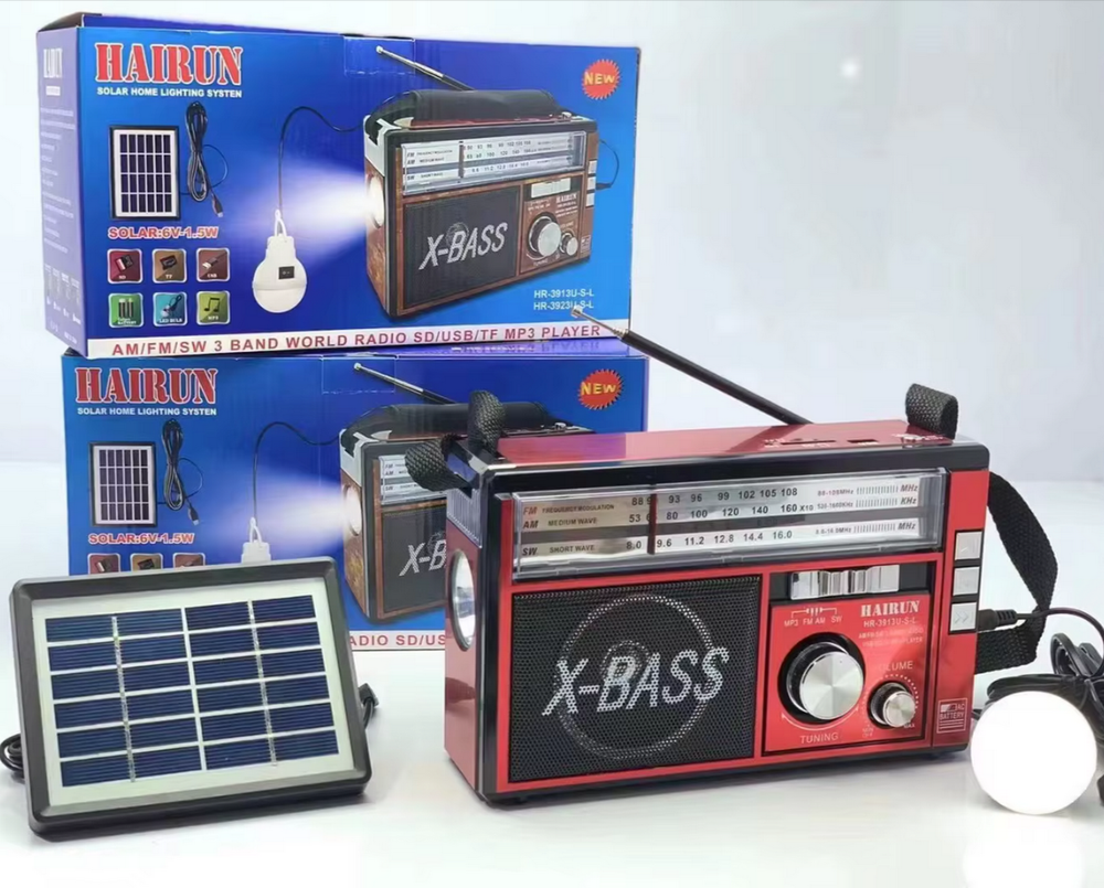 Радиоприемник с MP3 плеером+Solar Systen Hairun HR-3913U-S-L