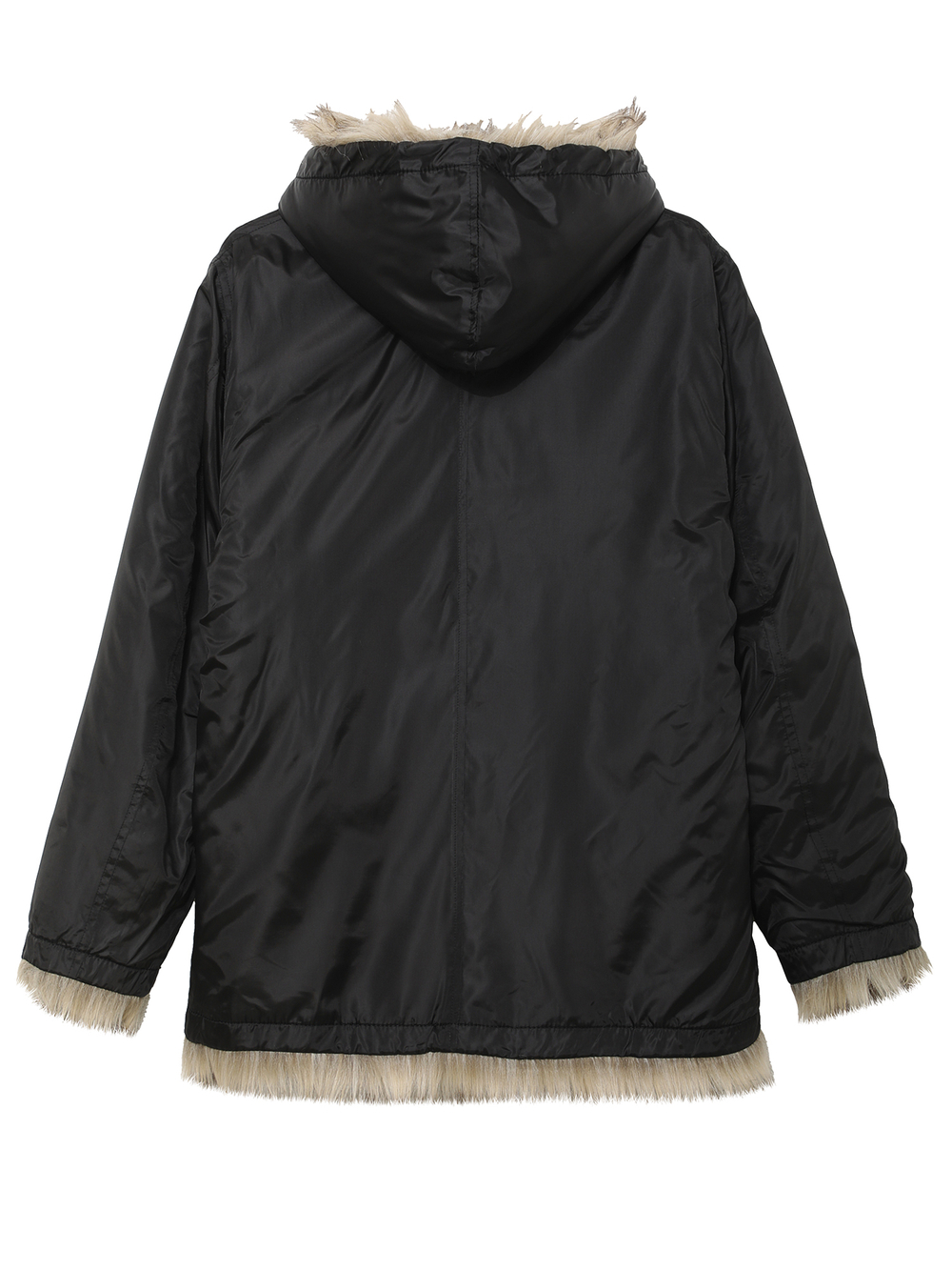 Куртка Меховая С Капюшоном Reversible Faux Fur Hood Jacket