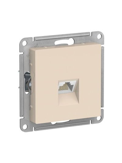 Розетка компьютерная 1-м AtlasDesign RJ45 кат.5E механизм беж. SE ATN000283