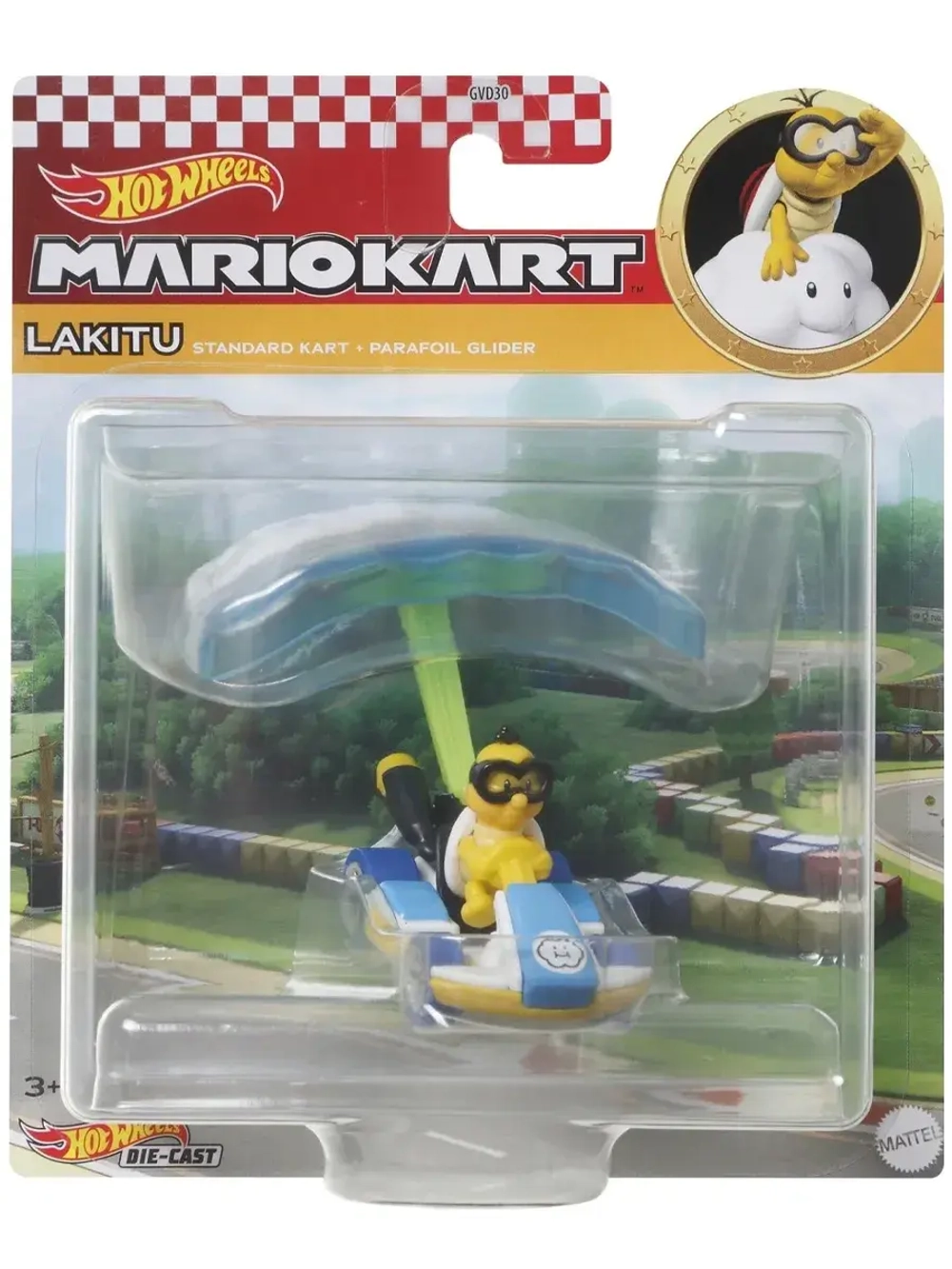 Машинка MarioKart Хот Вилс Lakitu GVD30 HDB45
