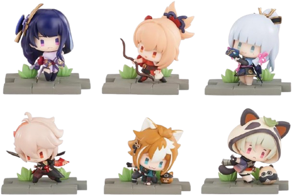Рандомная фигурка Blind Box Genshin Impact Battlefield Inazuma