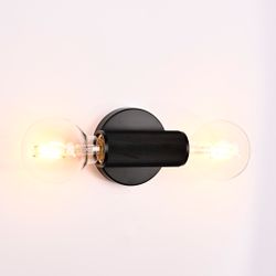 Бра Rh Utilitaire Inline Sconce Black By Imperiumloft