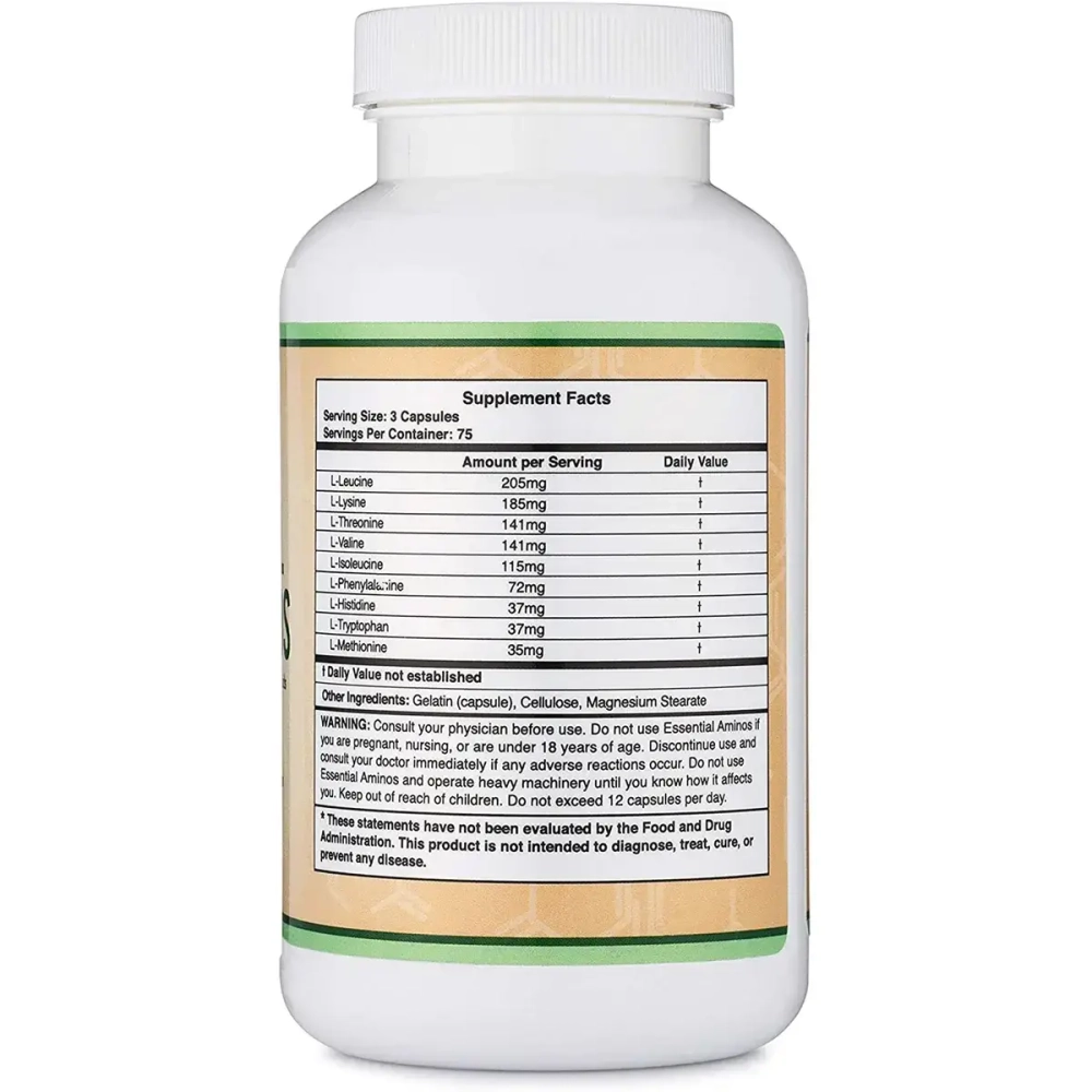 Double Wood Supplements - Essential Amino Acids 225 capsules
