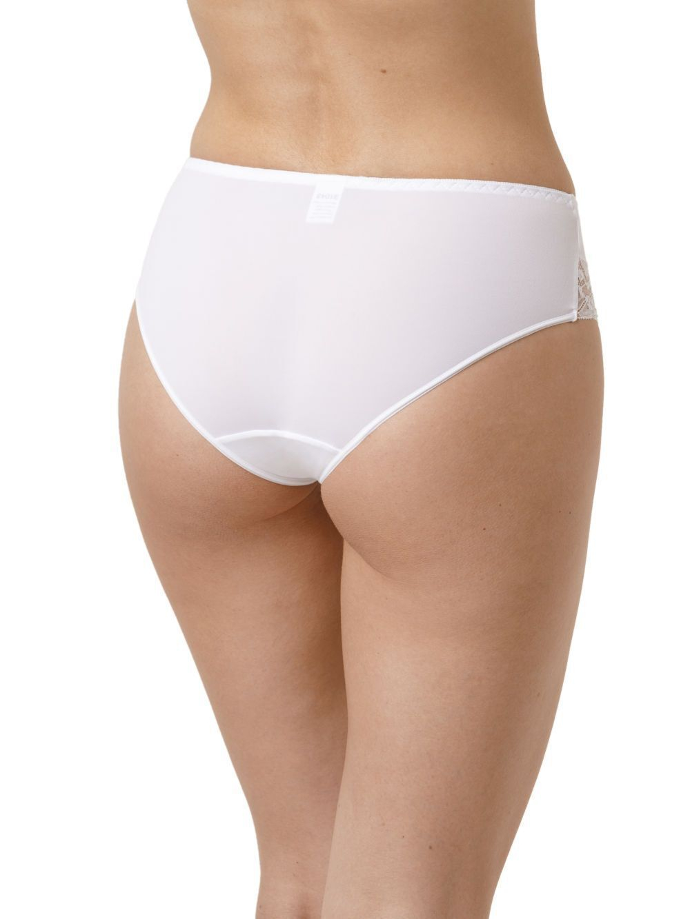 Трусики-слипы из микроволокна с кружевной вставкой (Размер: 52) (Цвет: пудровый)