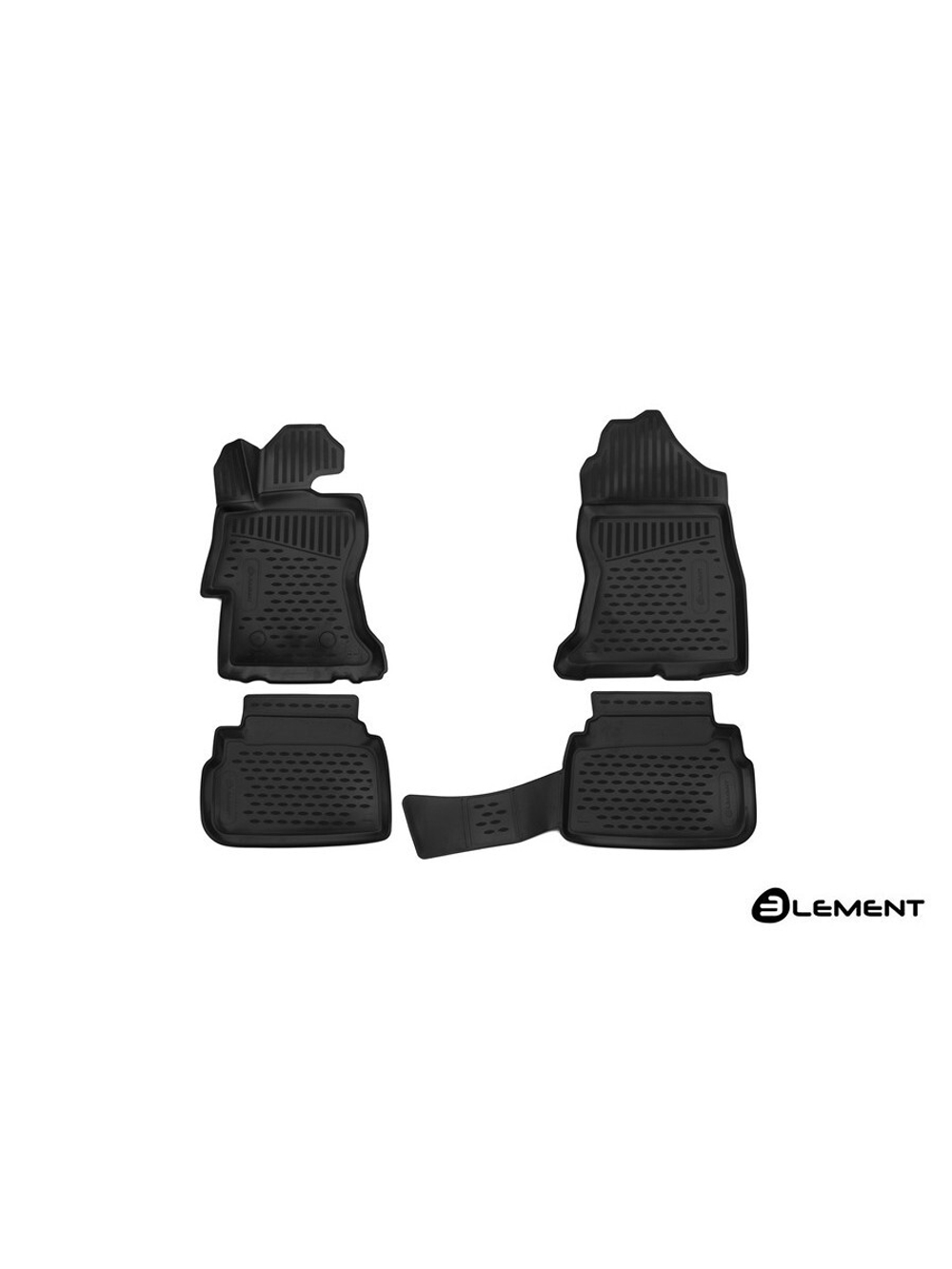 Коврики в салон для SUBARU XV, 2017-, 4 шт. (полиуретан) ELEMENT3D4622210K