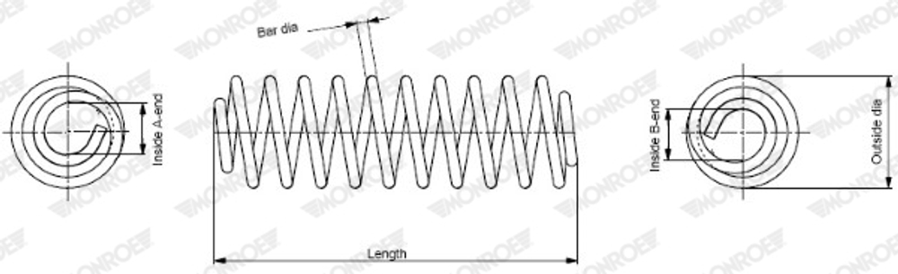MONROE - SE3345-MOR - Suspension Spring