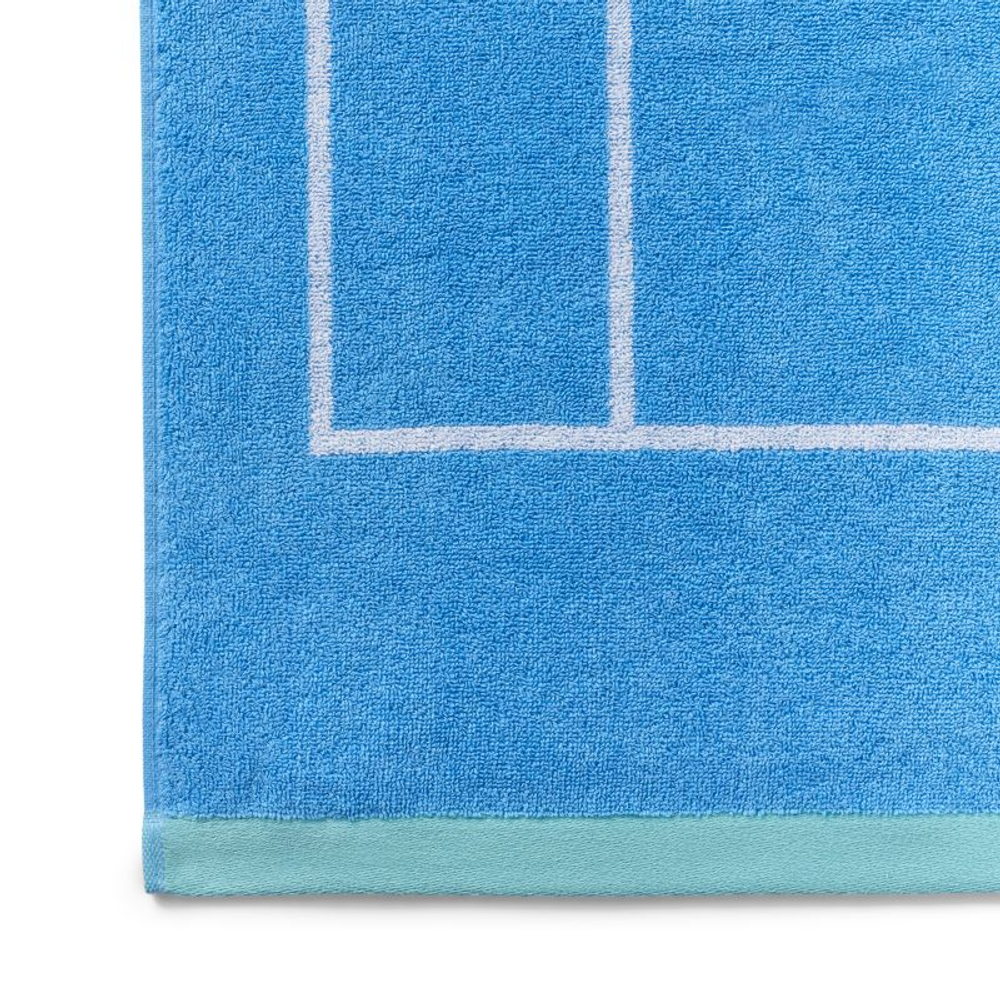 Полотенце теннисное Wimbledon Tennis Court Cotton Bath - sky blue/white