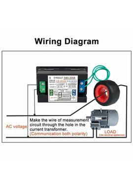 D85-2058 AC200-450V Портативный мультифункциональный измеритель тока, напряжения и мощности