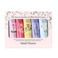 Набор подарочный кремов для рук Цветочный сад Medi Flower The Secret Garden of Five Hand Cream Set 5x50г