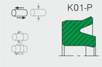 Уплотнение поршня K01-P аналог аксиос Aksios