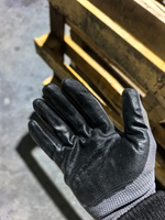 Перчатки рабочие обливные (нейлон) черные