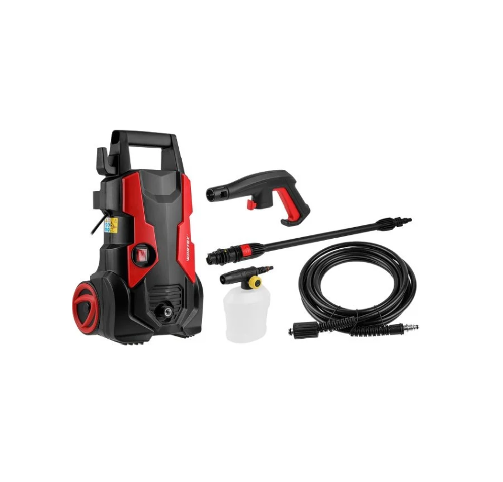 Мойка высокого давления Wortex PW 1420, 150 бар, алюминиевая помпа, 5 м