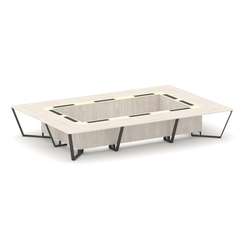 Steel Meet Стол переговорный прямоугольный KM-PR.B.SP-20K Денвер Светлый/Ваниль Глянец/Металл Антрац