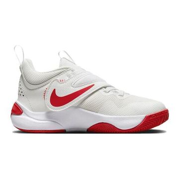 NIKE Team Hustle D 11 Детские баскетбольные кроссовки Низкие Белые и красные дети