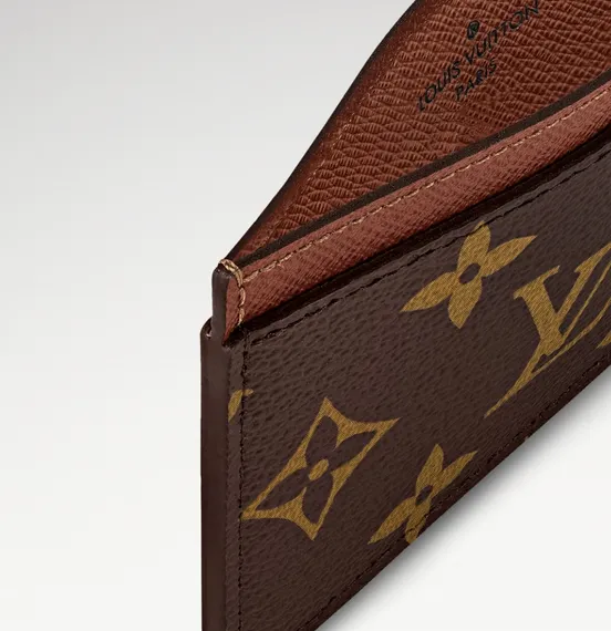 Визитница Louis Vuitton из вощёной канвы Monogram