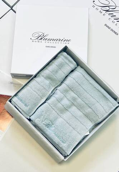 Комплект полотенец 2шт Blumarine Mademoiselle Azzurro голубой
