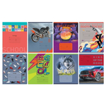 Тетрадь школьная А5 12л линия "Mix-8. Мальчики" эконом (BG) микс цветов (комплект 5 шт)