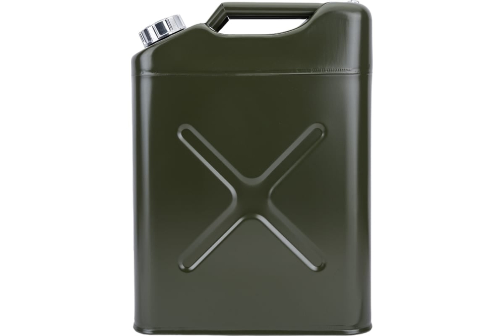 Канистра 20 л для бензина, топлива, горючего металлическая (резьбовая крышка) AIRLINE ACFV020